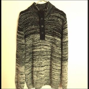 Express 1/4 Zip and Button Sweater